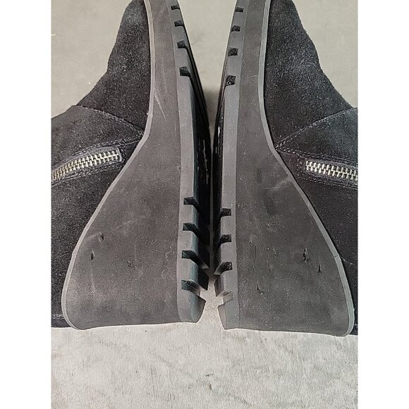 Eileen Fisher Women's Wedge Platform Suede Bootie Ankle Boot Size 6.5, GUC! - Picture 15 of 16